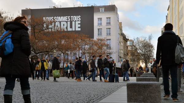 Beaubourg, 11 janvier 2015 (Photo: Pascal Fessard)