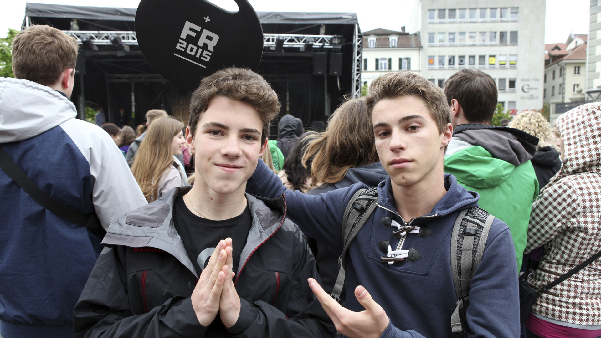 Ambiance à l'Open air des JMJ de Fribourg 2015 (Photo Bernard Hallet)