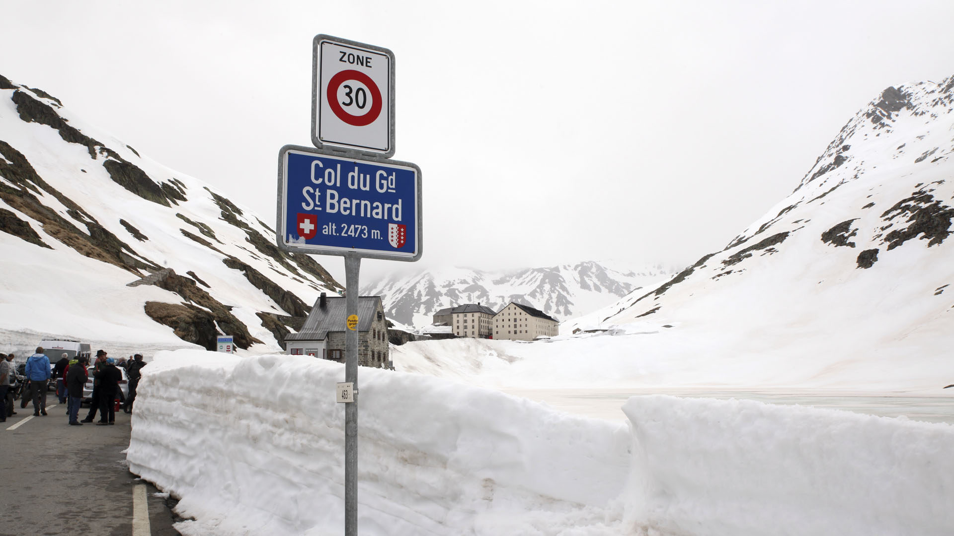 Le col du Grand Saint-Bernard le 3 juin 2016. (Photo: Bernard Hallet)