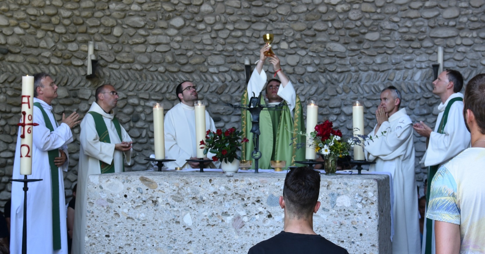 Une messe a conclu la visite à Dachau (Photo:Raphaël Zbinden)