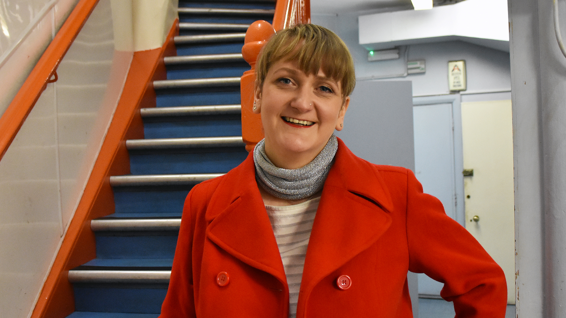 Jutta travaille à la City. Les mercredis soirs, elle coordonne l'accueil des Night Shelter à la paroisse Notre-Dame de France (Photo: Pierre Pistoletti)